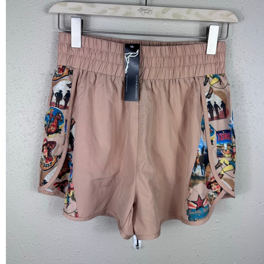 NWT Texas Cowgirl Shorts by Lucky & Blessed Womens Size Large